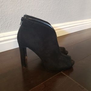 Black suede Nine West Booties (Size 7) - Brand new
